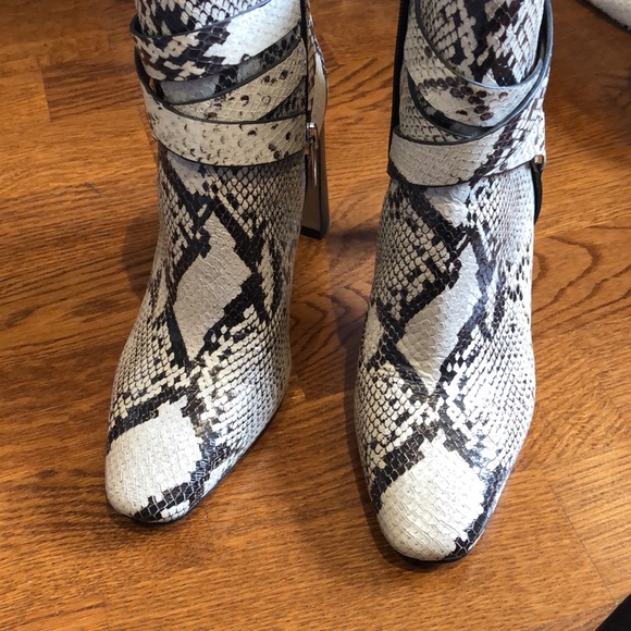 Vince Camuto Snake Heeled Boots - Picture 3 of 8